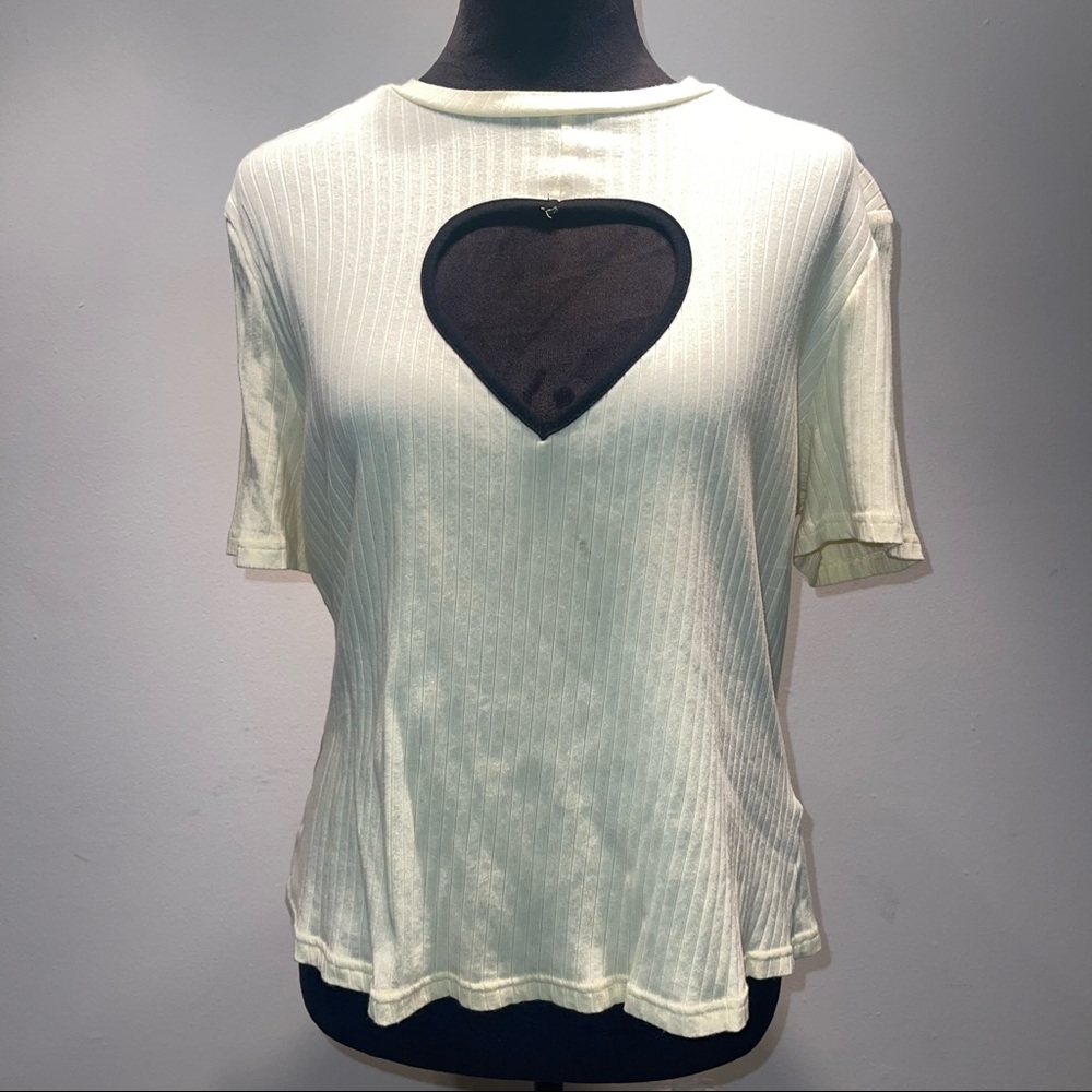 Heart cut-out tee